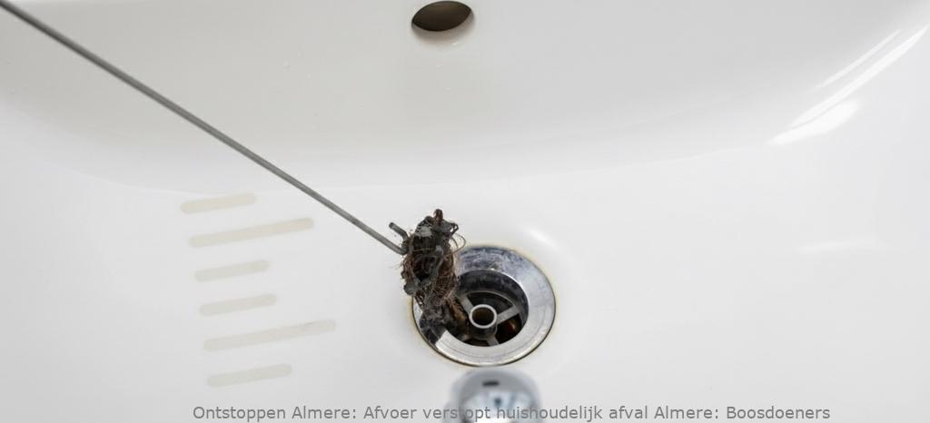 Afvoer verstopt huishoudelijk afval Almere: Boosdoeners